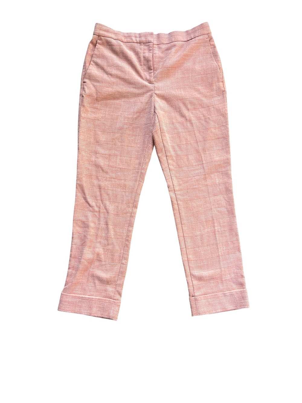 Ann Taylor Orange Plaid Dress Pants